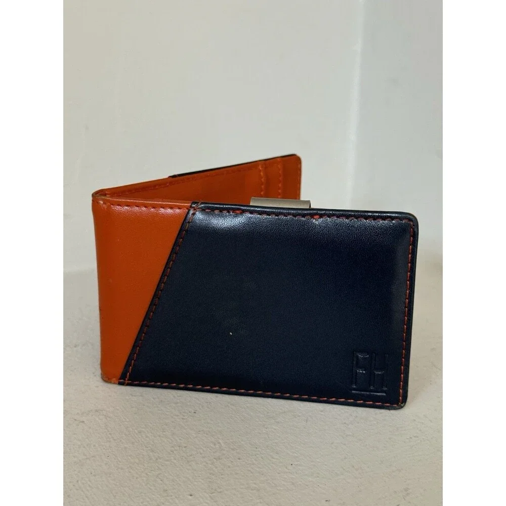 Forrest and Harold Minimalist Slim Leather Wallet and Money Clip